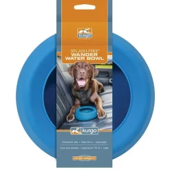 Bol anti-débordement pour chien coloris bleu Kurgo Splash - 22,8 x 18 x 7,6 cm