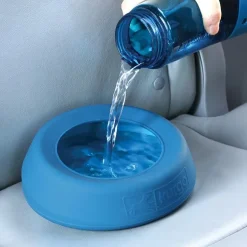 Bol anti-débordement pour chien coloris bleu Kurgo Splash - 22,8 x 18 x 7,6 cm