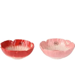 Bol coquelicot en dolomite colorée - Ø 12 x H 5 cm