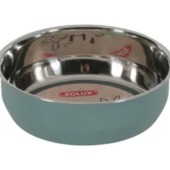 Bol pour les rongeurs en inox coloris vert Ehop Zolux – 200 ml