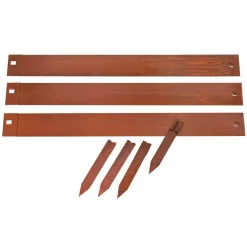 Bordure de jardin en acier galvanisé aspect rouillé Nature Outside Living - 2,64 x 0,10 m