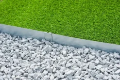 Bordure de jardin en métal gris Nature Outside Living - 264 x 10,2 cm