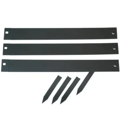 Bordure de jardin en métal noir Nature Outside Living - 264 x 10,2 cm