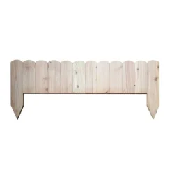 Bordure droite pleine en bois 120x30 cm