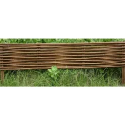 Bordure en osier brun 100 cm