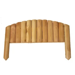 Bordure rigide 1/2 rondin arc mélèze
