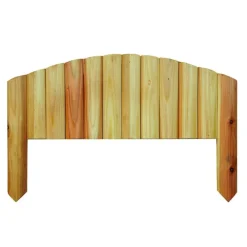 Bordure rigide ½ rondin arc pin séché Robin - L 55 x H 15 cm