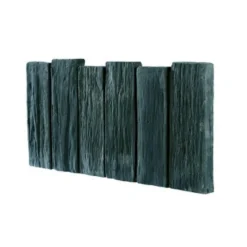 Bordurette haute en béton coulé anthracite aspect schiste Hairie Grandon - 50 x 2,8 x 26 cm