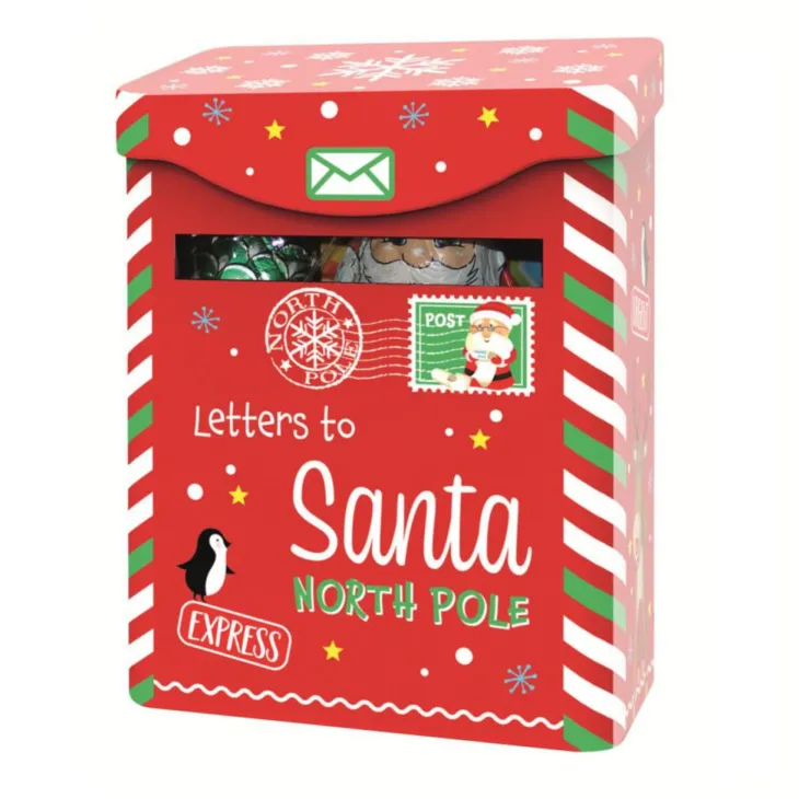 Boîte aux lettres en métal garnie de chocolats Windel - 132 g