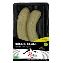 Boudin blanc aux pommes et aux châtaignes
