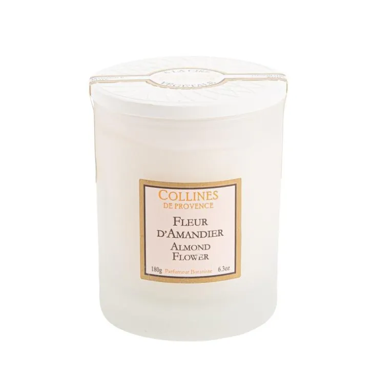 Bougie blanche parfumée Fleurs d’Amandier 180 g