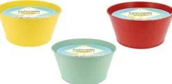 Bougie citronnelle pot métal coloris multicolore en cire Estivade Denis & Fils - Ø 20 x 10 cm