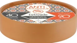 Bougie en cire blanche dans vasque terracotta avec mèche extérieure - Ø 25 x H 26 cm