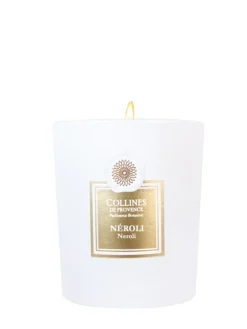 Bougie parfumée blanche Collines de Provence Fleurs & Ecorces néroli - 360 g