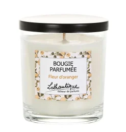 Bougie parfumée blanche en pot de verre Lothantique Fleur d’oranger - 160 g