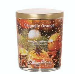 Bougie parfumée cannelle-orange Senteur et Lumière - 160 g