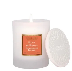 Bougie parfumée en cire végétale Collines de Provence Fleur de Santal - 180 g