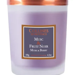 Bougie parfumée musc et fruit noir