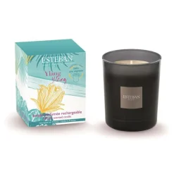 Bougie parfumée rechargeable Initiale Ylang ylang Esteban - 180 g