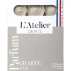 Bougies chauffe-plats beige parfum graine de lin L’Atelier de Denis - L’étui de 24