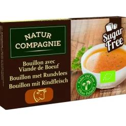 Bouillon de bœuf bio x8 cubes en boîte de 96 g