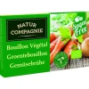 Bouillon végétal clair bio x 8 cubes en boîte de 84 g