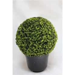 Boule de buis artificiel en pot - Ø 12 cm