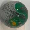 Boule sulfure verte en verre Eden - Ø 8 cm