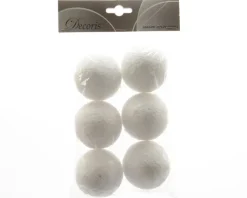 Boules de neige lot de 6 D 6cm