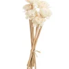 Bouquet de 8 fleurs artificielles Belli coloris blanc - Ø 4 cm