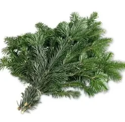 Bouquet de branches de bouleau pailletées pour décoration de Noël coloris vert - 50/70 cm