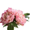 Bouquet de fleurs artificielles Pivoine roses 3 – 26 cm