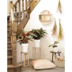 Bouquet de fleurs sèches artificielles coloris assortis H 60 x Ø 14 cm