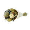 Bouquet de fleurs séchées Sola L coloris bleu beige - H 55 cm