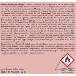 Bouquet parfumé déco et sa recharge Iris cachemire Esteban - 100 ml