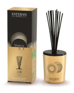 Bouquet parfumé et recharge Esteban collection Vanille d'or – 100 ml