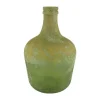 Bouteille en verre recyclé coloris vert antique - Ø 27 x H 42 cm