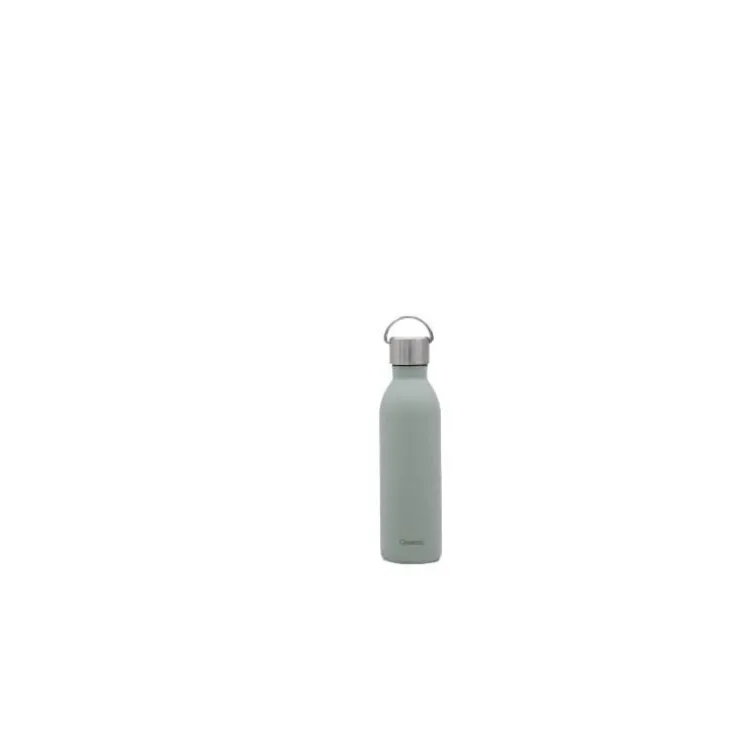 Bouteille isotherme coloris vert en inox Qwetch - 600 ml