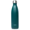 Bouteille isotherme coloris vert en inox émeraude Qwetch - 750 ml