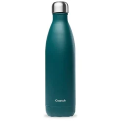 Bouteille isotherme coloris vert en inox émeraude Qwetch - 750 ml