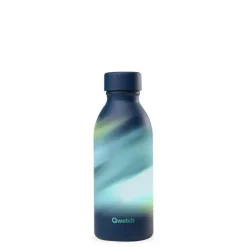 Bouteille isotherme icon Aura coloris bleu en inox Qwetch - 500 ml