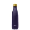 Bouteille isotherme Originals Matt violet obscur & or Qwetch - 500 ml