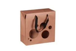 Boxbag Atlanta en papier kraft naturel terroir certifié FSC® Cav Service - 22 x 11 x 22 cm