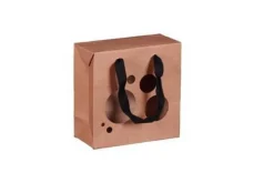 Boxbag Atlanta en papier kraft naturel terroir certifié FSC® Cav Service - 17 x 8 x 17 cm