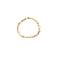 Bracelet Jade jaune 4mm