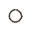 Bracelet oeil tigre taureau faucon 4mm