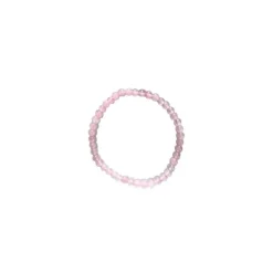 Bracelet quartz rose 4mm