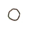 Bracelet unakite vert 6mm