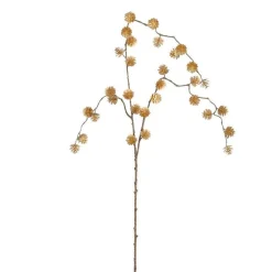 Branche artificielle avec pommes de pin or - 94 x 10 cm