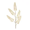 Branche artificielle avec feuilles dorées - 117 x 25 x 5 cm